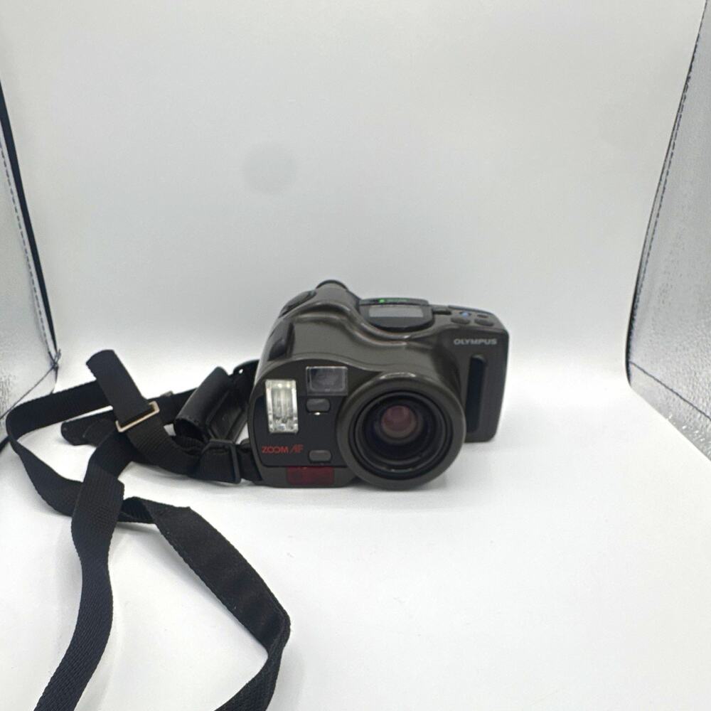 Olympus AZ-330 Superzoom 35mm Point & Shoot Film Camera Black w/ Strap